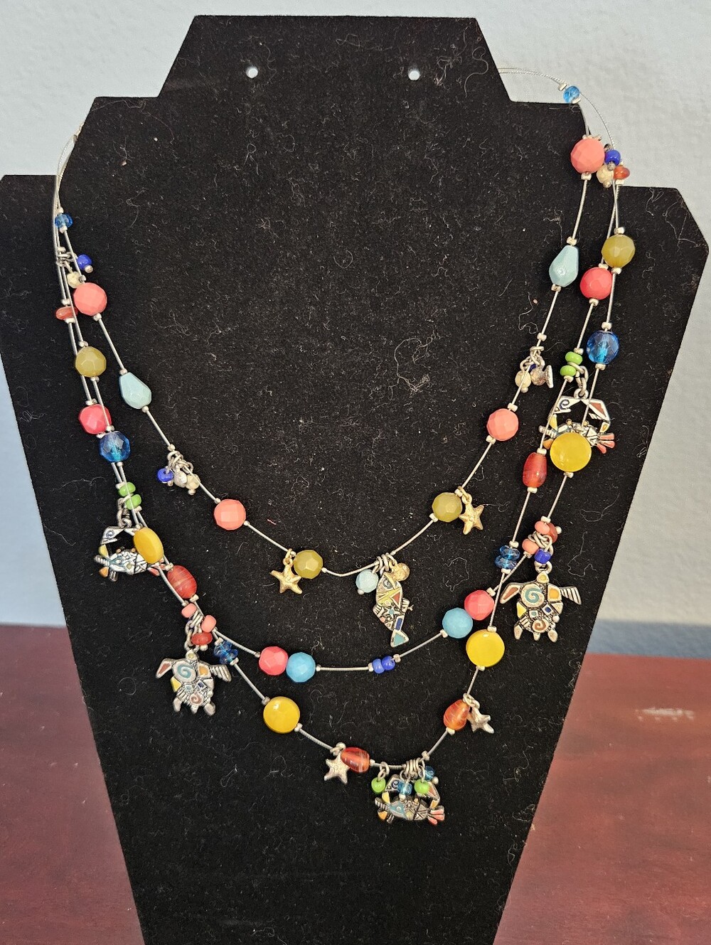 Chicos Colorful Multistrand Beaded Women’s Necklace - Vibrant Mixed Colors